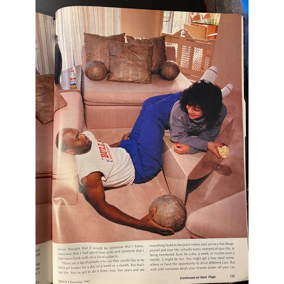 Ebony Magazine, December 1993, Michael Jordan Cover Feature Story - Picture 15 of 16